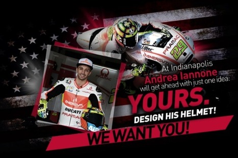 AGV Helmets: Design Andrea Iannone's IndyGP Helmet! | Ductalk: What's Up In The World Of Ducati | Scoop.it