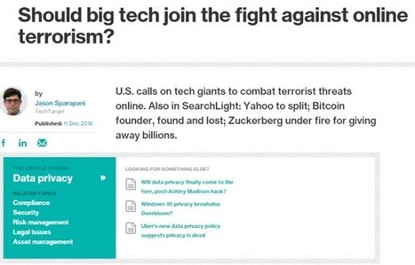Should Big Tech Join the Fight Against Online Terrorism? | Peer2Politics | Scoop.it