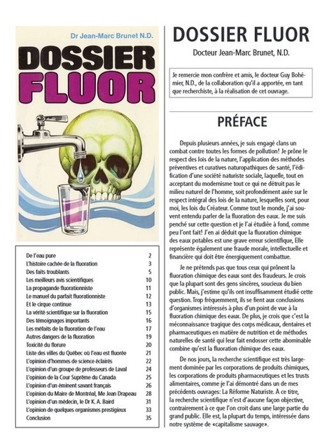 La science officielle admet enfin que le fluor est un poison  - MOINS de BIENS PLUS de LIENS | La Sagesse de la Nature | Scoop.it
