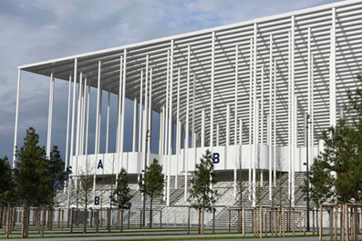 Herzog & de Meuron's Bordeaux Stadium framed by columns | The Architecture of the City | Scoop.it