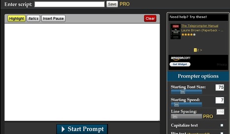 EasyPrompter - The free, web-based, plugin-free, browser independent, online and offline teleprompter and auto-cue software | 1Uutiset - Lukemisen tähden | Scoop.it