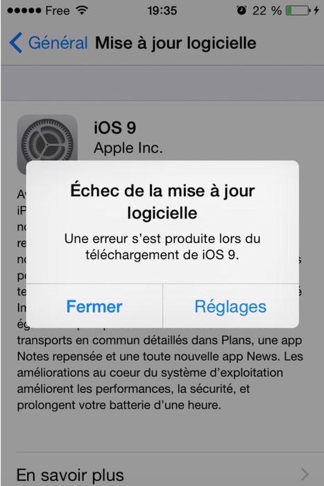 iOS 9 : l’échec de la mise à jour logicielle semble énerver | Geeks | Scoop.it