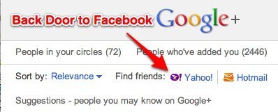 The Only Backdoor Left To Sneak Your Facebook Friends Into Google  Is Yahoo | Google + Project | Scoop.it