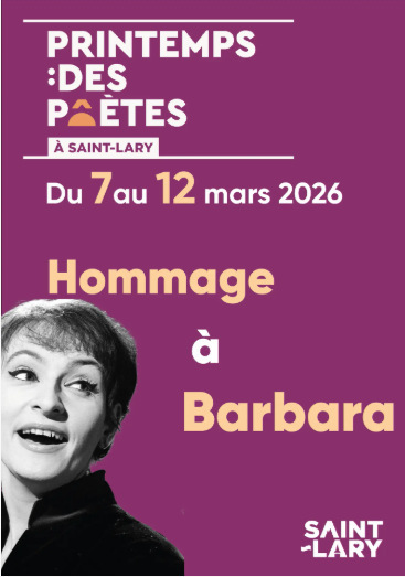 Hommage &agrave; Barbara pour le Printemps des Po&egrave;tes &agrave; Saint-Lary-Soulan du 7 au 12 mars | Vall&eacute;es d'Aure & Louron - Pyr&eacute;n&eacute;es | Scoop.it