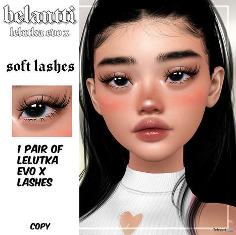 Soft Lashes For Lelutka EvoX November 2022 Group Gift by Belantti | Teleport Hub - Second Life Freebies | Second Life Freebies | Scoop.it