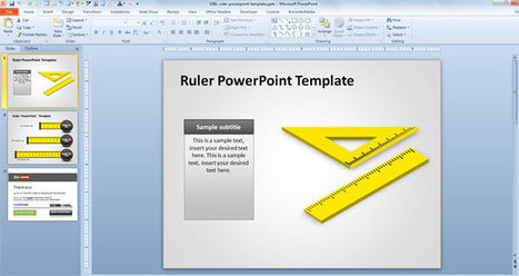 Ruler PowerPoint Template | Free Business PowerPoint Templates | Scoop.it