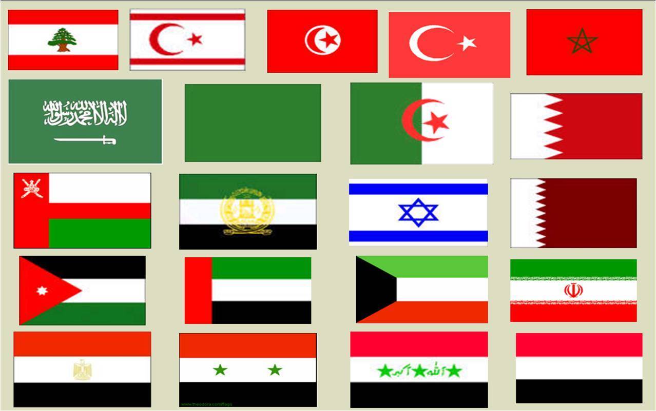 Slideshare Middle East Flags Geography Educa 6466