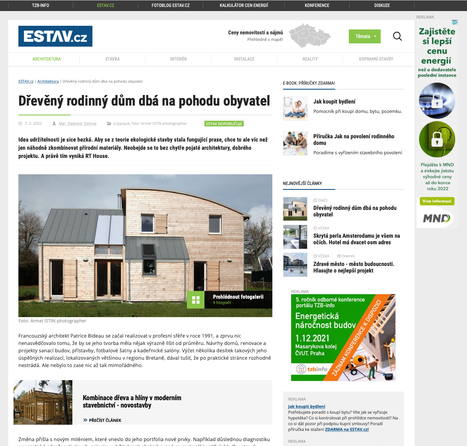 ESTAV.cz "Dřevěný rodinný dům dbá na pohodu obyvatel" Riec sur Belon 2015 / Bretagne  | Architecture, maisons bois & bioclimatiques | Scoop.it