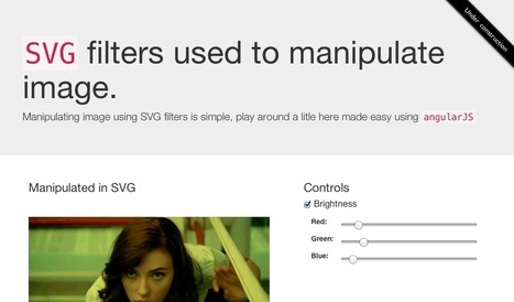 SVG filters used to manipulate image. | Image Effects, Filters, Masks and Other Image Processing Methods | Scoop.it