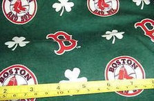 Red Sox Irish lot 6 pc cotton fabric green background material by ilPiccoloGiardino | Boston, you're my home | Scoop.it