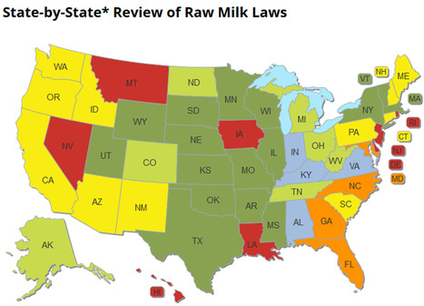 USA : Carte interactive de la législation sur le lait cru | Lait de Normandie... et d'ailleurs | Scoop.it