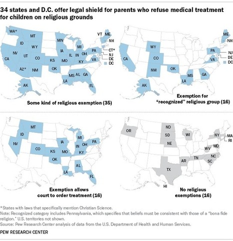 Most states allow religious exemptions from child abuse and neglect laws - PewResearch.org | Operation Phobos | Scoop.it