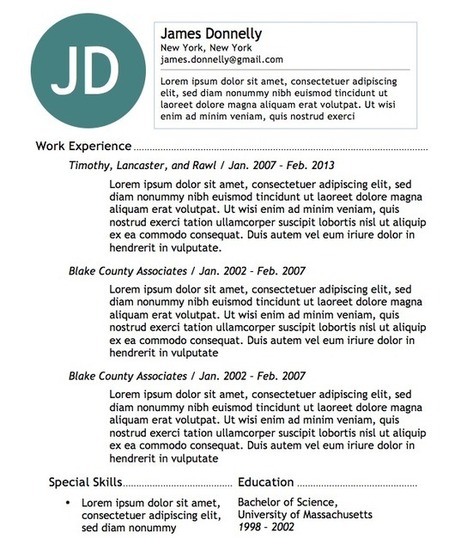 Free Microsoft Word resume templates to help you land your dream job | Creative teaching and learning | Scoop.it
