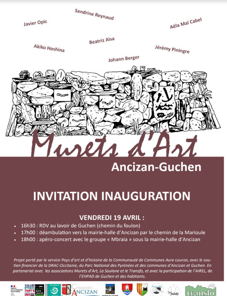 Murets d'Art : invitation à l'inauguration le 19 avril | Vallées d'Aure & Louron - Pyrénées | Scoop.it
