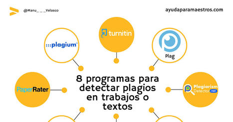 Velasco M. 8 programas para detectar plagios en trabajos o textos. Desde Ayuda para Maestros. | Educación hoy | Scoop.it