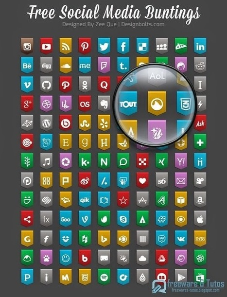 Free Social Media Buting Icons 2015 : un pack de 130 icônes gratuites sur le thème des réseaux sociaux | Daily Magazine | Scoop.it