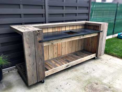 Pallet Outdoor Kitchen Bar | 1001 Pallets ideas ! | Scoop.it