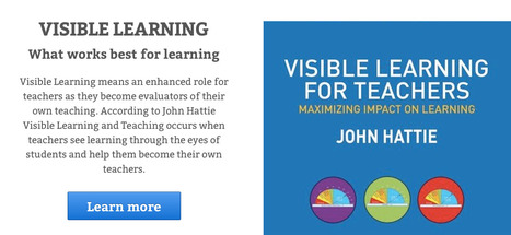 VISIBLE LEARNING - Information about What works best in education | Communicate...and how! | Scoop.it