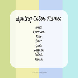 Ren's Baby Name Blog: 8 Great Spring Colors | Name News | Scoop.it