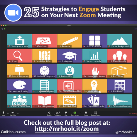 25 Strategies to Engage Students on Your Next Zoom Meeting by MrHooker | iGeneration - 21st Century Education (Pedagogy & Digital Innovation) | Scoop.it