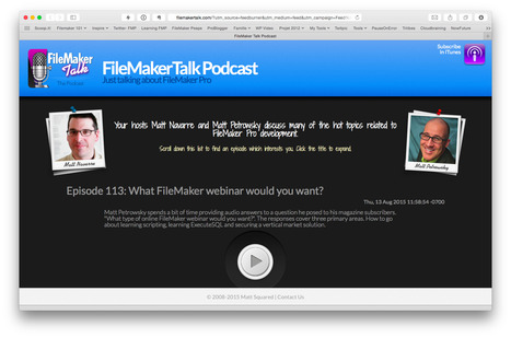 FileMaker Talk Podcast | Learning Claris FileMaker | Scoop.it