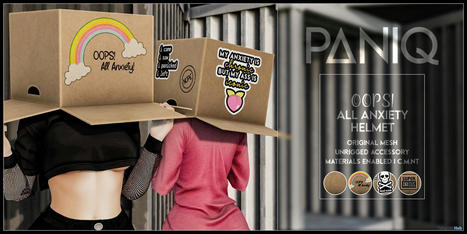 Oops! All Anxiety Helmet September 2021 Group Gift by PANIQ | Teleport Hub - Second Life Freebies | Second Life Freebies | Scoop.it