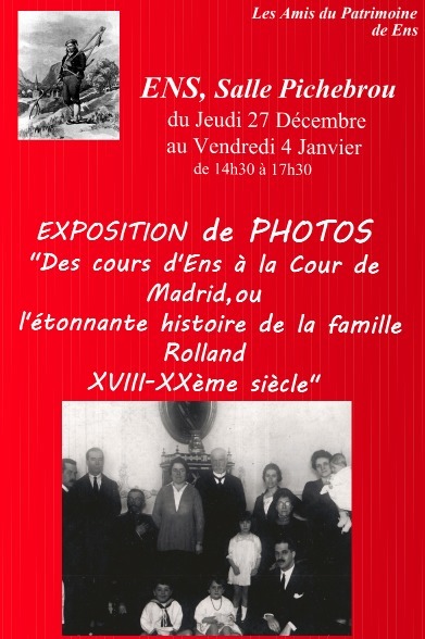 Ens : exposition photographique sur la famille Rolland à partir du 27 décembre | Vallées d'Aure & Louron - Pyrénées | Scoop.it