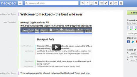 HackPad, a medio camino entre Google Docs y un wiki | #TRIC para los de LETRAS | Scoop.it