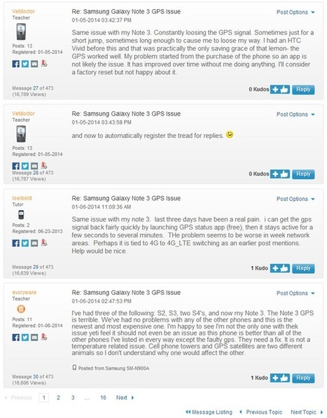 Multiple Users Reporting AT&T Galaxy Note 3 GPS Issues, KitKat Update Could Be Coming Soon | Android Discussions | Scoop.it