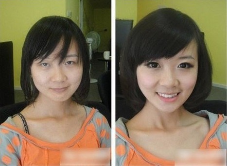 Les chinoises avant et après maquillage | Chine | Scoop.it