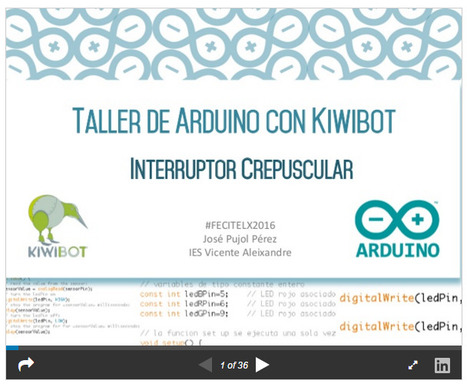 Taller de Arduino con KiwiBot- FECITELX | tecno4 | Scoop.it