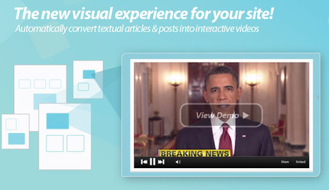 Convert Your RSS Feed Into a Spoken Video Widget: Wibbitz | Web Publishing Tools | Scoop.it
