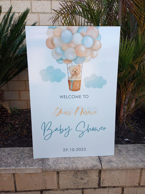 Baby Gender reveal signs/ Baby shower welcome board! | Creative Signage & Innovative Printing Trends | Scoop.it