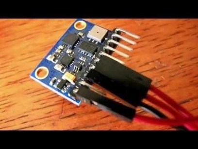 Arduino compass tilt compensated gy80 and Nokia...
