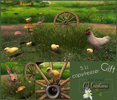 Grass Patch With Little Chickens January 2023 Group Gift by CJ Creations | Teleport Hub - Second Life Freebies | Second Life Freebies | Scoop.it