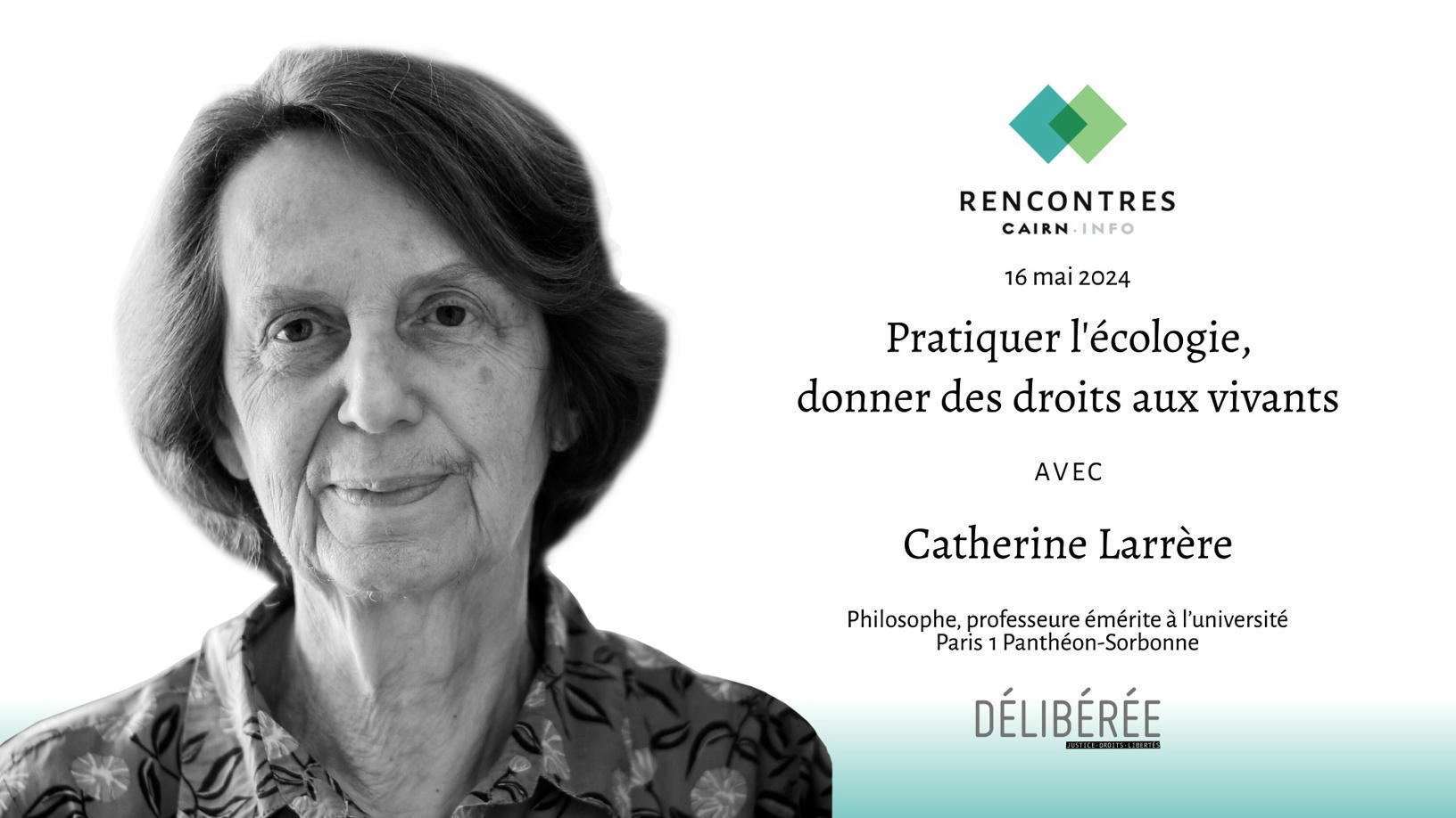 Pratiquer l'écologie, donner des droits ...