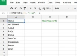 Using IMPORTHTML in Google Sheets | Daily Magazine | Scoop.it