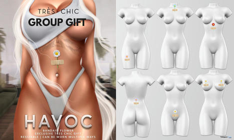 Bandaid Flower Tres Chic Event January 2023 Group Gift by Havoc | Teleport Hub - Second Life Freebies | Second Life Freebies | Scoop.it