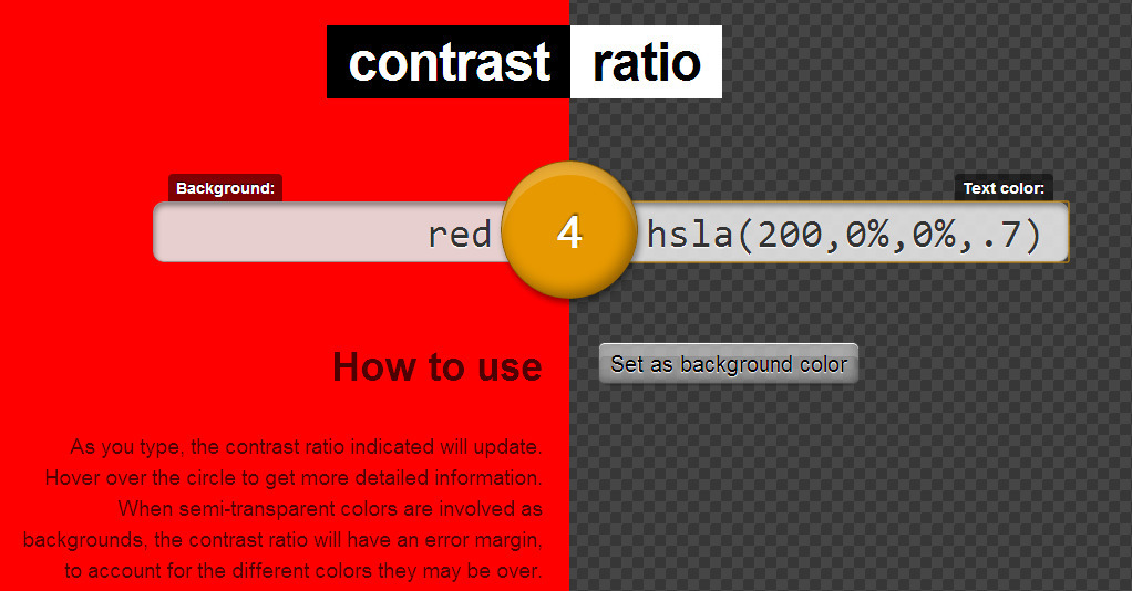Contrast Ratio Easily Calculate Color Contrast 