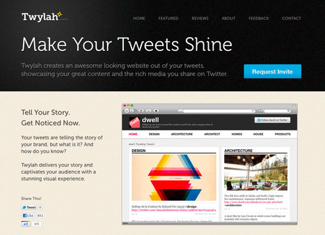 Twitter Brand Pages by Twylah | Get a custom brand page for your tweets. | Cabinet de curiosités numériques | Scoop.it