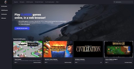 Jouez à de vieux jeux PC et console gratuitement depuis votre navigateur – | UseNum - Ressources pédagogiques | Scoop.it
