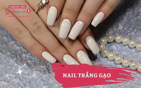 TOP 33 mẫu nail màu trắng gạo đẹp v&agra...