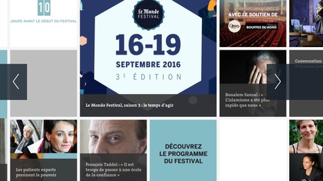 16>19.09.2016 - Le Monde #Festival, saison 3 : le temps d’agir  | Digital #MediaArt(s) Numérique(s) | Scoop.it