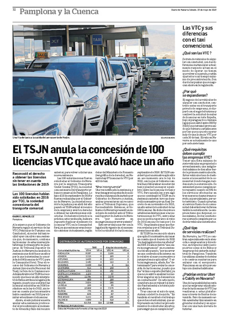 El TSJN anula la concesión de 100 licencias VTC que avaló hace un año | Movilidad, logística, transporte | Scoop.it