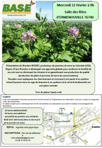 22 février 2017 à Ermenouville (76) : - Agro Perspectives - Agronomie - Diffusion des techniques innovantes en agriculture | Les Colocs du jardin | Scoop.it