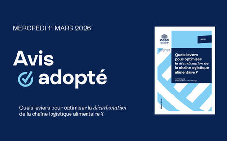 Inscrire durablement la cha&icirc;ne logistique alimentaire dans une trajectoire compatible avec les objectifs climatiques | Environnement : Politiques Publiques et Strat&eacute;gie | Scoop.it