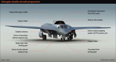 Front view of Chinese tailless stealth aircraft hints at long-range strike role | DEFENSE NEWS | Scoop.it