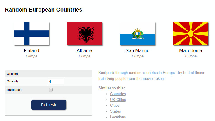 Random European Countries 1Uutiset Lukemise 