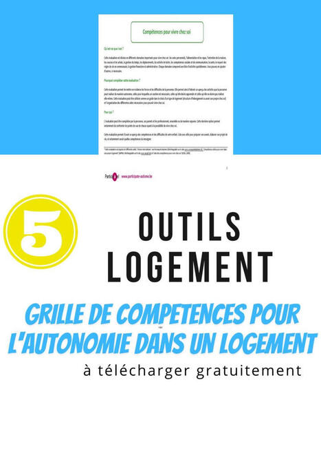 Outils LOGEMENT 5: GRILLE DE COMPETENCES POUR L&rsquo;AUTONOMIE DANS UN LOGEMENT &ndash; | Autisme | Scoop.it