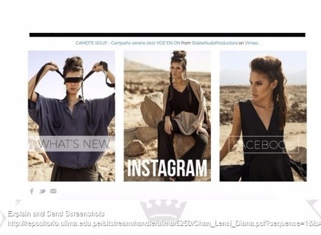 Instagram como aliado del branding: beneficios en el valor de marca de tiendas de ropa femenina / Diana Chan Lenci | Comunicación en la era digital | Scoop.it